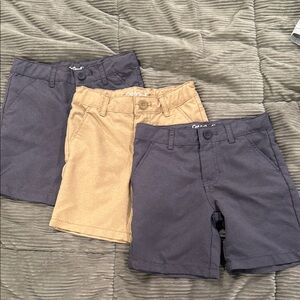 Set of Three Boys' Shorts in Gray and tan quick dry. *Price for all*